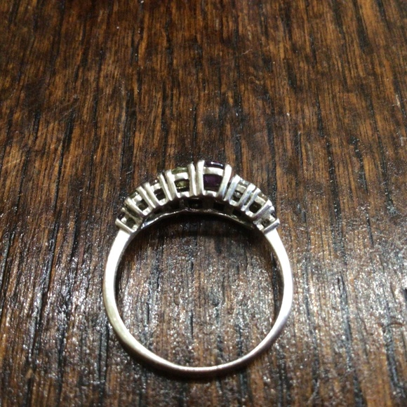 925 sterling silver multi colored stones ring. Size 8 1/2. - Picture 6 of 8